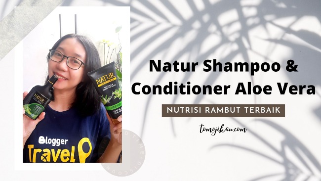 Caraku Menutrisi Rambut dengan Natur Shampoo & Conditioner Aloe Vera Extract