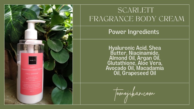 scarlett whitening body cream ingredients