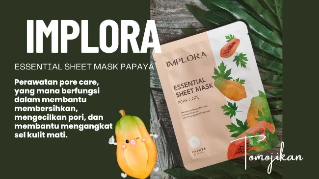 masker wajah Implora untuk mengecilkan pori di wajah